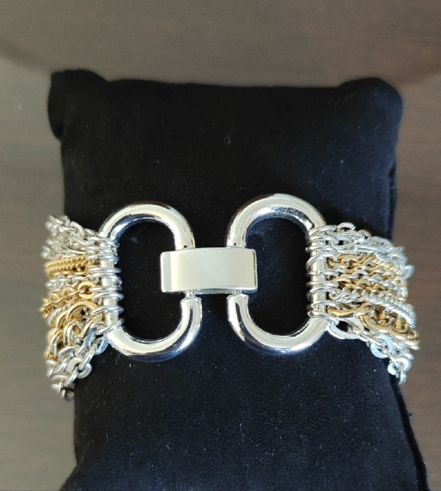 Ralph Lauren Silver and Gold Chain Bracelet